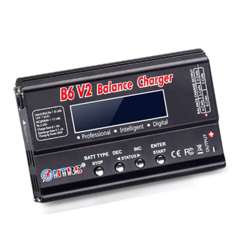 HTRC B6 V2 Balance Charger Intelligent Model Airplane Lithium Battery Charger, US Plug - Charger by HTRC | Online Shopping UK | buy2fix