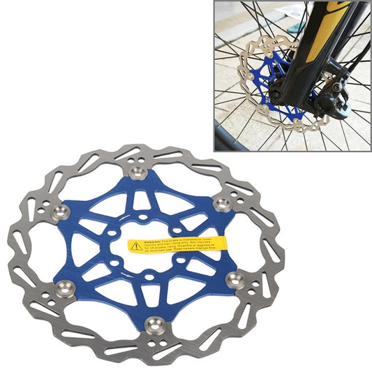 SNAIL FD-01 Mountain Bike Floating Disc Bicycle Brake Pad Six Nail Brake Disc, Size:160mm, Color:Blue - Outdoor & Sports by SNAIL | Online Shopping UK | buy2fix