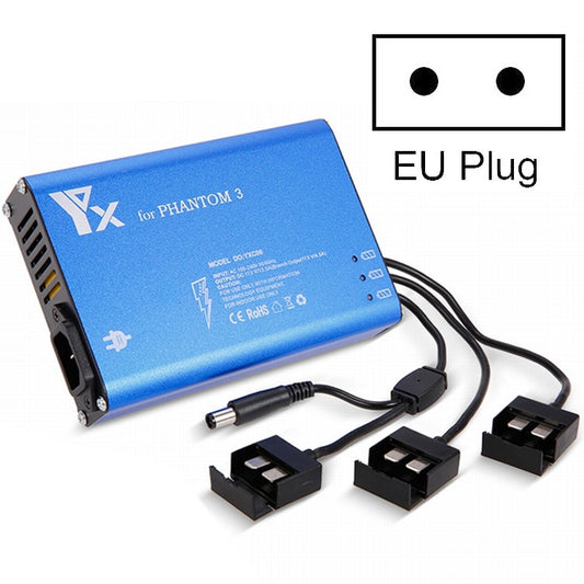 4 in 1 Parallel Power Hub Intelligent Battery Controller Charger for DJI Phantom 3 Standard SE FPV Drone, Plug Type:EU Plug - DJI & GoPro Accessories by buy2fix | Online Shopping UK | buy2fix