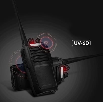 Baofeng BF-UV6D Civil Hotel Outdoor Construction Site Mobile High-power Walkie-talkie, Plug Specifications:EU Plug - Handheld Walkie Talkie by Baofeng | Online Shopping UK | buy2fix