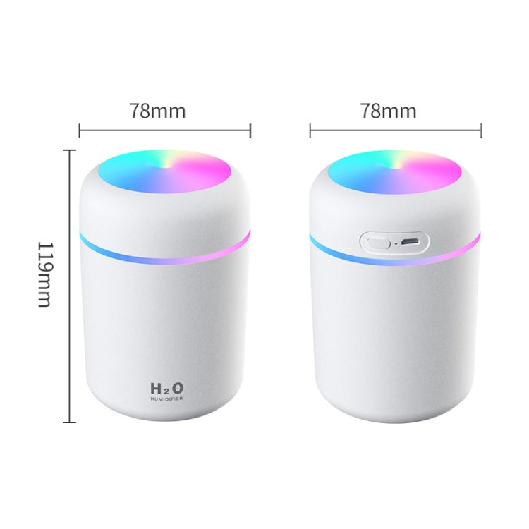 Colorful Cup Humidifier USB Car Air Purifier(White) - In Car by buy2fix | Online Shopping UK | buy2fix