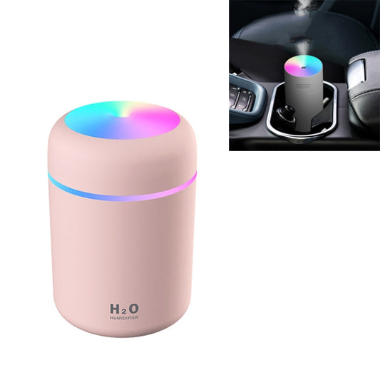 Colorful Cup Humidifier USB Car Air Purifier(Pink) - In Car by buy2fix | Online Shopping UK | buy2fix