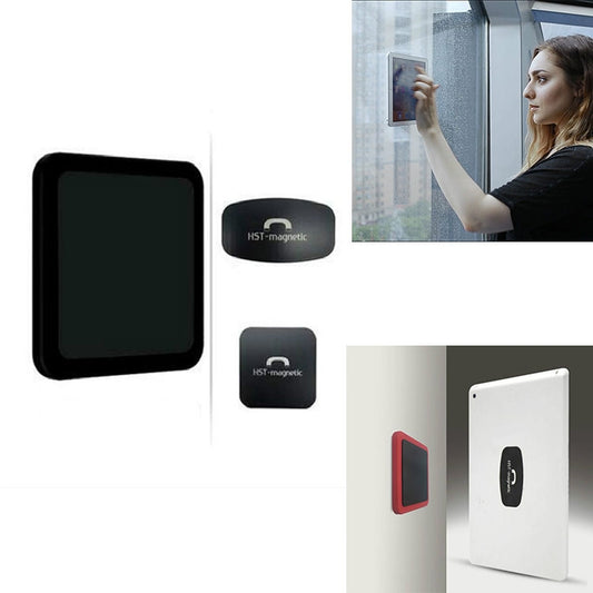 Wall-mounted iPad Magnetic Adsorption Universal Sticker Mobile Phone Wall Bracket(Black B) - Apple Accessories by buy2fix | Online Shopping UK | buy2fix