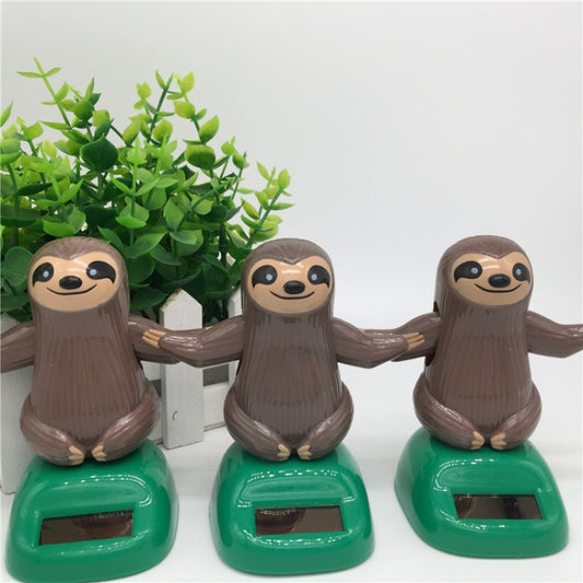 Novelty Solar Toys Plastic ABS Sloth Solar Powered Dancing for Car Decoration - Ornaments by buy2fix | Online Shopping UK | buy2fix