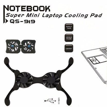 USB Port Mini Octopus Laptop Fan Folding Cooler Pad - Computer & Networking by buy2fix | Online Shopping UK | buy2fix