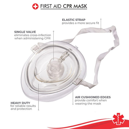 CPR Resuscitator Rescue Emergency First Aid Breathing Mask Mouth Breath One-way Valve Tools - Security by buy2fix | Online Shopping UK | buy2fix
