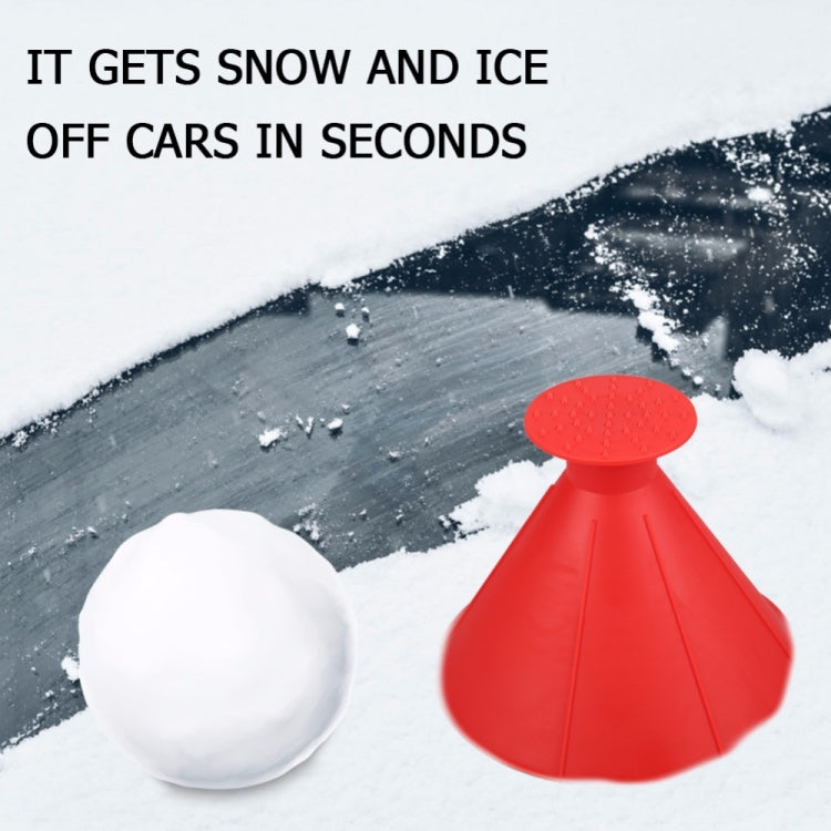 2 PCS Car Magic Window Windshield Car Ice Scraper Shaped Funnel Snow Remover Deicer Cone Deicing Tool Scraping - Ice Scraper by buy2fix | Online Shopping UK | buy2fix