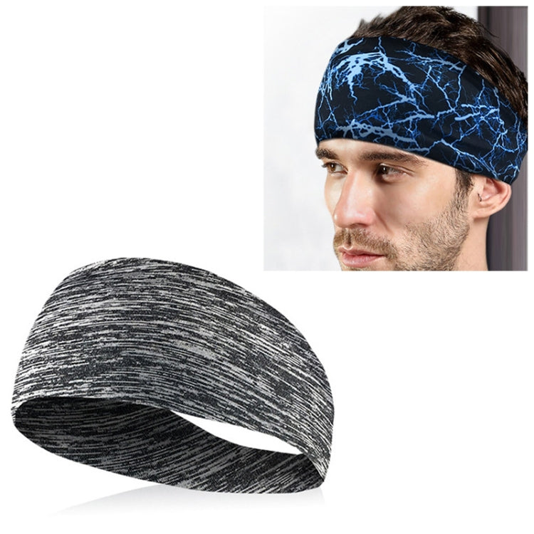 Absorbent Cycling Yoga Sport Sweat Headband Men Sweatband For Men and Women Yoga Hair Bands Head Sweat Bands Sports Safety(Light Grey) - Outdoor & Sports by buy2fix | Online Shopping UK | buy2fix
