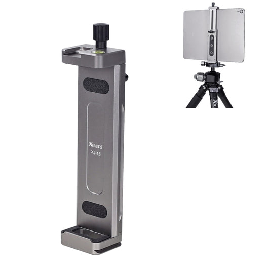 Xiletu Xj15 Live Broadcast Desktop Full Metal Tripod Mount Tablet Pc Phone Clamp With 1/4 Inch Screw Holes & Cold Shoe Base(Silver Grey) - Camera Accessories by Xiletu | Online Shopping UK | buy2fix