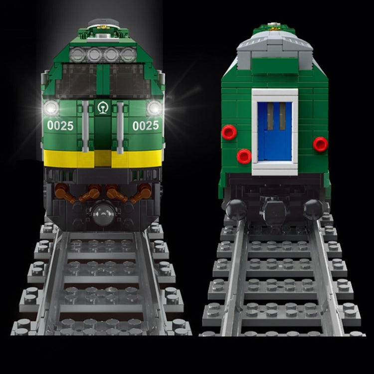 12001 NJ2 Internal Combustion Locomotive Remote Control Green Train Puzzle Assembled Building Block Children Toy Model - Building Blocks by buy2fix | Online Shopping UK | buy2fix