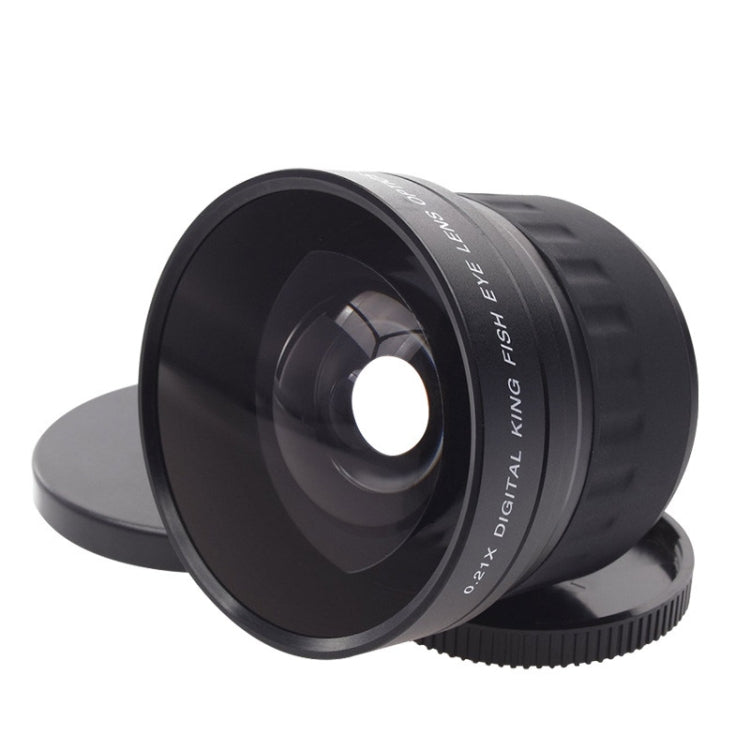 58mm 0.21X Digital Wide Angle Auxiliary Fisheye Lens for Canon / Nikon / Sony / Minolta / Pansonic / Olympus / Pentax 18-55 - Camera Accessories by buy2fix | Online Shopping UK | buy2fix