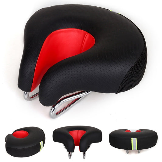 Noseless Bicycle Saddle Mountain Bike Thickened  Soft Cushion(Red) - Outdoor & Sports by buy2fix | Online Shopping UK | buy2fix