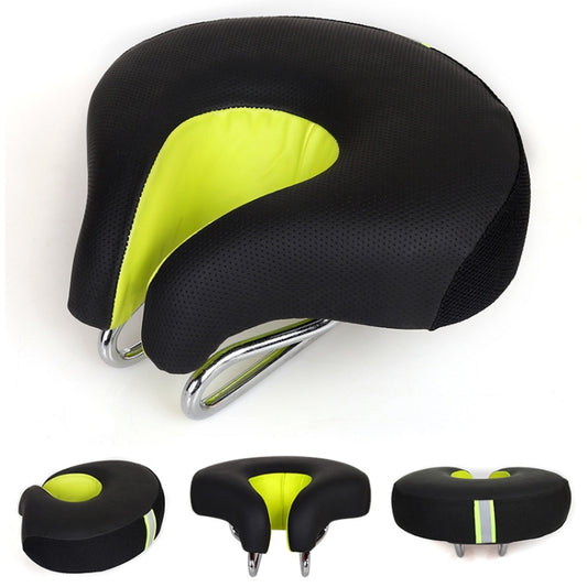 Noseless Bicycle Saddle Mountain Bike Thickened  Soft Cushion(Green) - Outdoor & Sports by buy2fix | Online Shopping UK | buy2fix