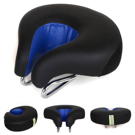 Noseless Bicycle Saddle Mountain Bike Thickened  Soft Cushion(Blue) - Outdoor & Sports by buy2fix | Online Shopping UK | buy2fix