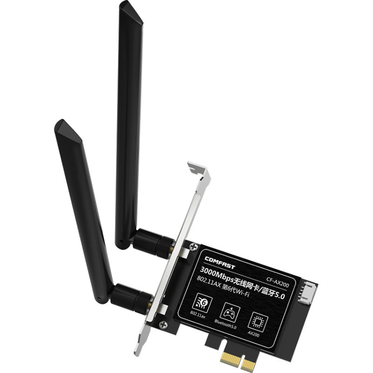 COMFAST Gaming Game 3000Mbps Gigabit Dual-Frequency Wireless Desktop Computer PCIE Wireless Network Card, Coverage: AX200 - Computer & Networking by COMFAST | Online Shopping UK | buy2fix
