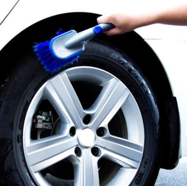 3 PCS Wheel Hub Long-Handled Brush Special Tool For Powerful Decontamination & Cleaning Of Tires, Colour: Blue Long Pole - Car washing supplies by buy2fix | Online Shopping UK | buy2fix