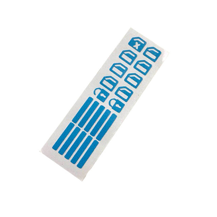 2 PCS Car Window Sticker Lifter Modified Sticker Car Luminous Switch Car Window Button Car Sticker(Luminous Blue) - In Car by buy2fix | Online Shopping UK | buy2fix