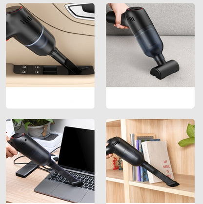 SHANEN 120W 8000Pa Car Vacuum Cleaner Car Wireless Charging High-Power Powerful Mini Handheld Vacuum Cleaner Black - Vacuum Cleaner by buy2fix | Online Shopping UK | buy2fix