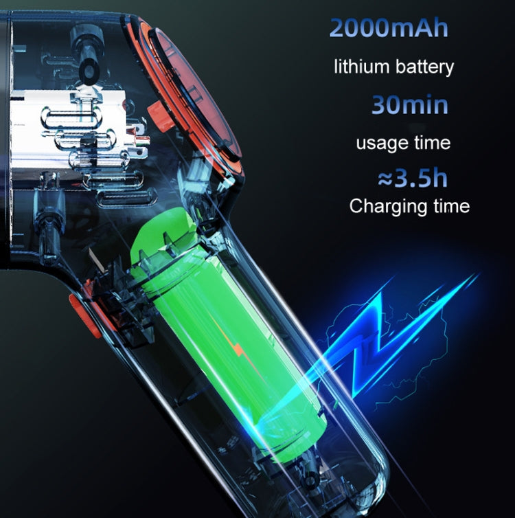 SHANEN 120W 8000Pa Car Vacuum Cleaner Car Wireless Charging High-Power Powerful Mini Handheld Vacuum Cleaner Green Filterx2/Storage Bag - Vacuum Cleaner by buy2fix | Online Shopping UK | buy2fix