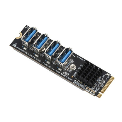 Waveshare 23316 M.2 to PCIe 4-Ch Expander, Using With PCIe X1 to PCIe X16 -  by Waveshare | Online Shopping UK | buy2fix