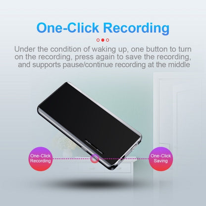 M13 High-Definition Noise Reduction Recorder Music MP4 Player, Support Recording / E-Book / TF Card Without Bluetooth(Black), Capacity: 32GB - Consumer Electronics by buy2fix | Online Shopping UK | buy2fix