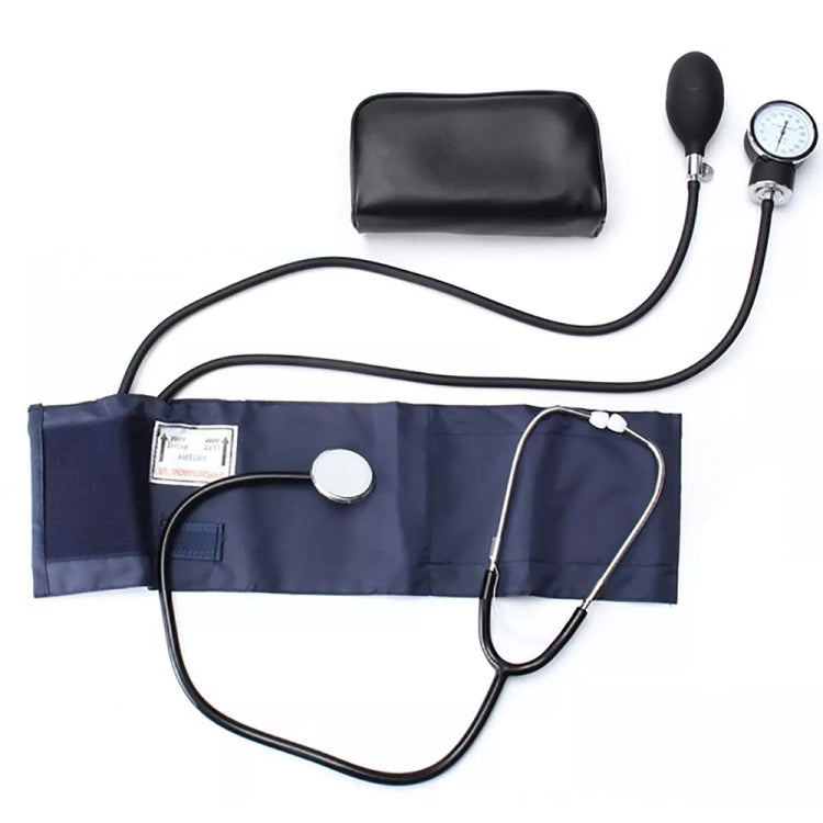 Manual Blood Pressure Watch With Stethoscope Double Tube Double Head Old Sphygmomanometer Arm Type Sphygmomanometer - Sphygmomanometer by buy2fix | Online Shopping UK | buy2fix