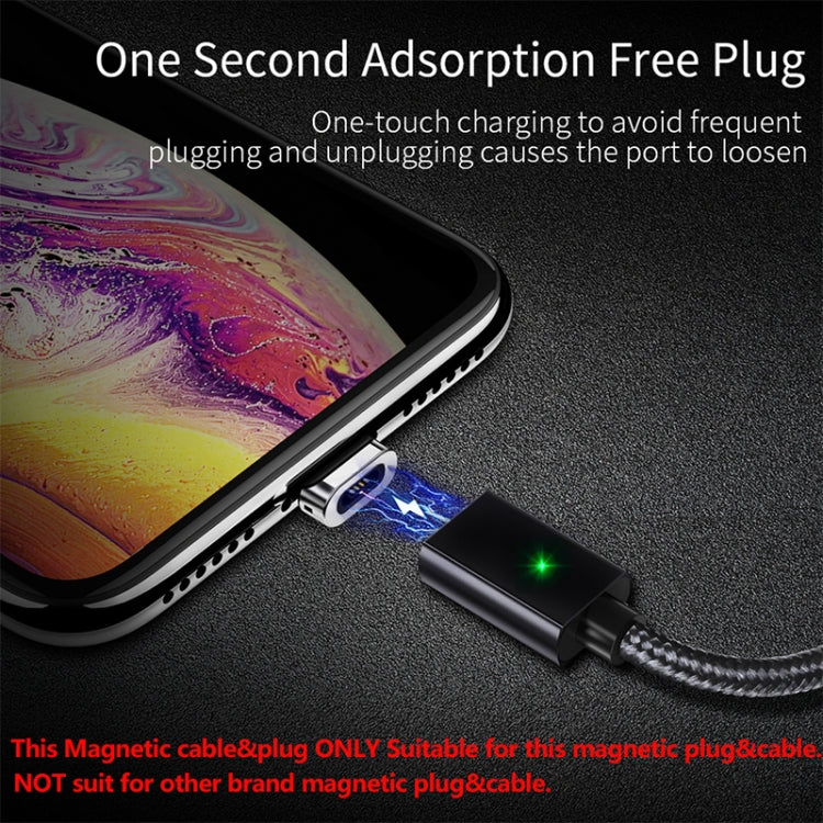 2 PCS ESSAGER Smartphone Fast Charging and Data Transmission Magnetic Cable with USB-C / Type-C Magnetic Head, Cable Length: 1m(Black) - Mobile Accessories by buy2fix | Online Shopping UK | buy2fix