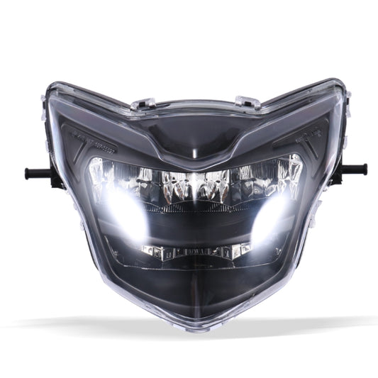 Motorcycle LED Retro Headlights LED Far Near Beam Lights For Yamaha LC135 V2-V6(Transparent Glass) - Headlights by buy2fix | Online Shopping UK | buy2fix