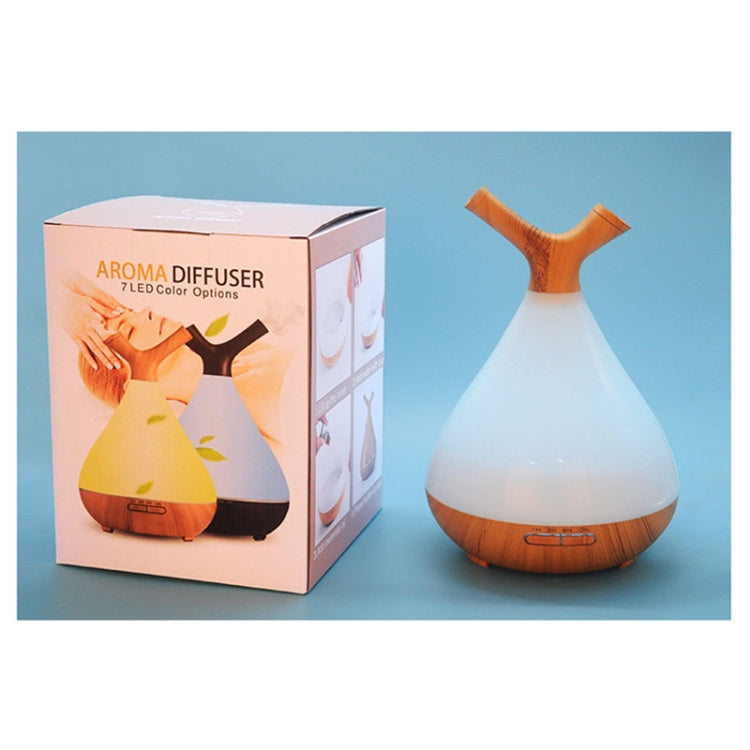 YCTA-008 Household Mute Small Wood Grain Colorful Light Aroma Diffuser Night Tree Air Humidifier, Product specifications: US Plug(Light Wood Grain) - Home & Garden by buy2fix | Online Shopping UK | buy2fix