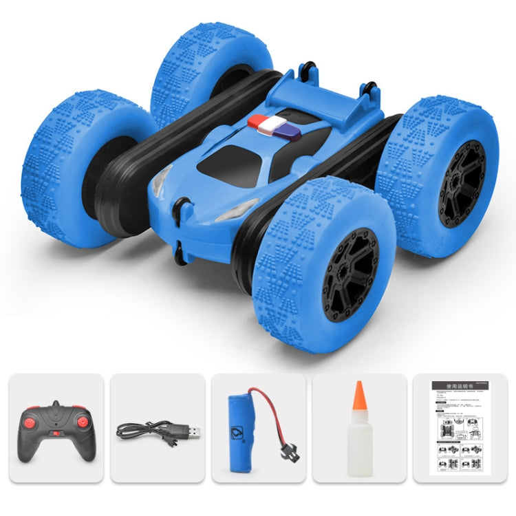 1:24 Electric Spray Remote Control Car Double-Sided Rotating Tumbling Bucket  Stunt Car(Blue) - RC Cars by buy2fix | Online Shopping UK | buy2fix