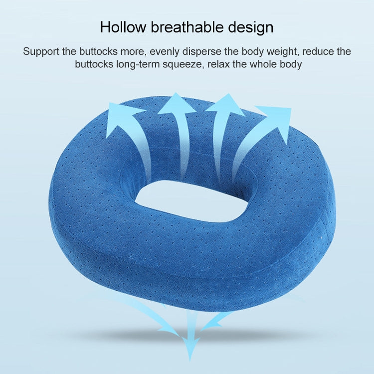 Slow Resilience Memory Foam Office Hip Pad After Hemorrhoids Operation Cushion(Blue) - Cushions & Pillows by buy2fix | Online Shopping UK | buy2fix