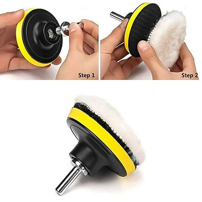 5 Inch 11 In 1 3-7 Inch Car Polishing and Waxing Sponge Plate Sponge Pad Set - Polishing Machine & Accessories by buy2fix | Online Shopping UK | buy2fix