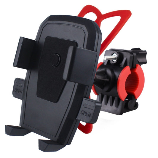 Bicycle Automatic Lock Mobile Phone Bracket 360 Degree Rotating Carrier Cycling Bracket(Black (Silicone Strap)) - Holders by buy2fix | Online Shopping UK | buy2fix
