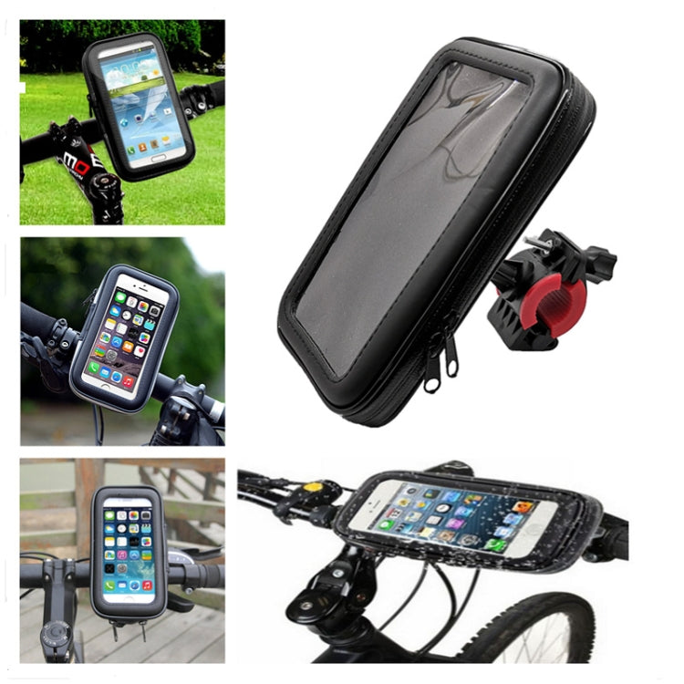 Outdoor Riding Motorcycle Bicycle Waterproof Mobile Phone Bracket,Style: Bicycle 6.3 inch Black - Holder by buy2fix | Online Shopping UK | buy2fix