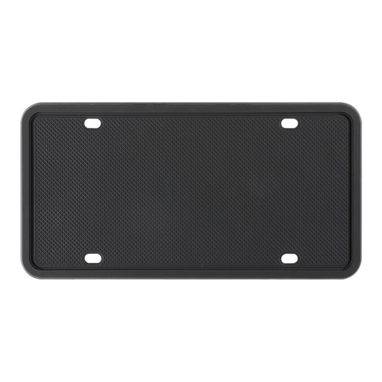 2 Sets Waterproof Rustproof Non-damaging Car Paint Silicone License Plate Frame, Specification: US Black - License Plate Covers & Frames by buy2fix | Online Shopping UK | buy2fix