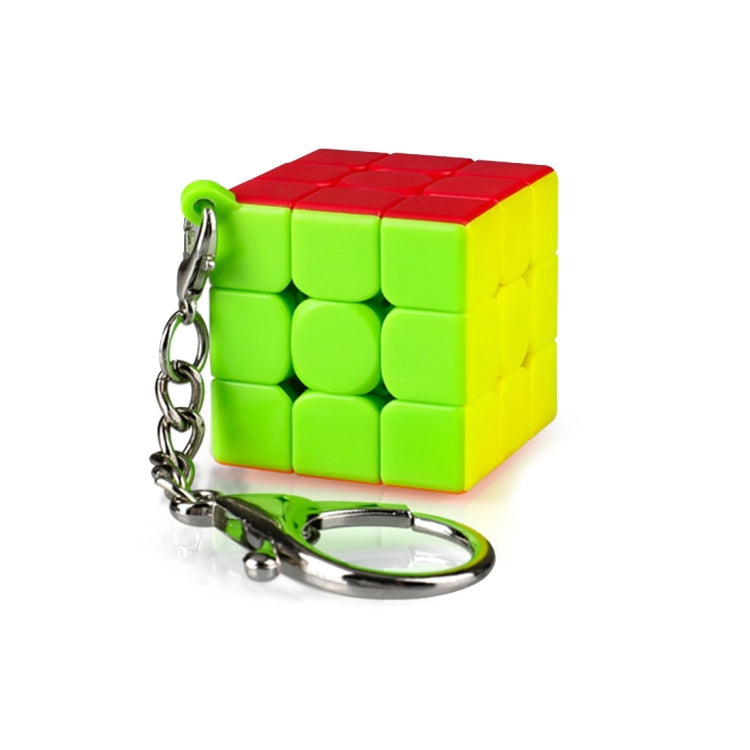 2 PCS Mini Keychain Rubik Cube Decompression Toy Third-order Keychain Flat Version - Toys & Hobbies by buy2fix | Online Shopping UK | buy2fix