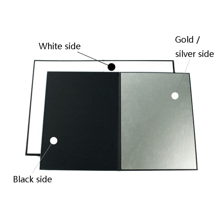 2 PCS Photography Folded Thickening A4 Cardboard Folding Light Diffuser Board(Silver) - Camera Accessories by buy2fix | Online Shopping UK | buy2fix