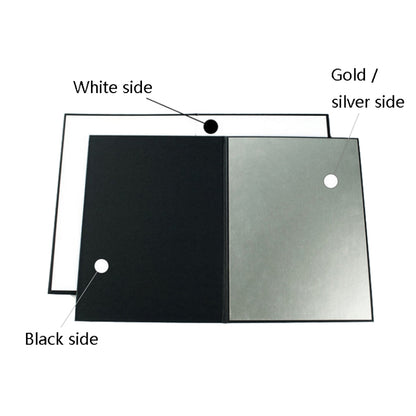 2 PCS Photography Folded Thickening A4 Cardboard Folding Light Diffuser Board(Gold) - Camera Accessories by buy2fix | Online Shopping UK | buy2fix