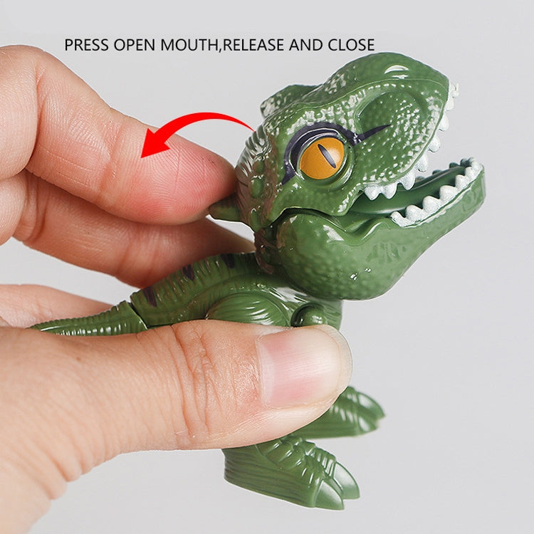 4 PCS Children Fun Doll Bite Finger Dinosaur Small Toys Simulation Tyrannosaurus Toys, Colour: Green-OPP Bag - Model Toys by buy2fix | Online Shopping UK | buy2fix
