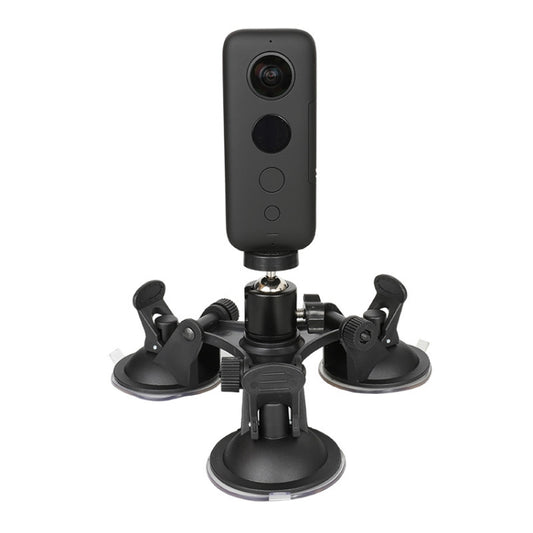 For Insta360 One X / One R Triangle Suction Cup Mount Holder with Ball-Head Tripod Adapter(3-Legs Sucker) - DJI & GoPro Accessories by buy2fix | Online Shopping UK | buy2fix