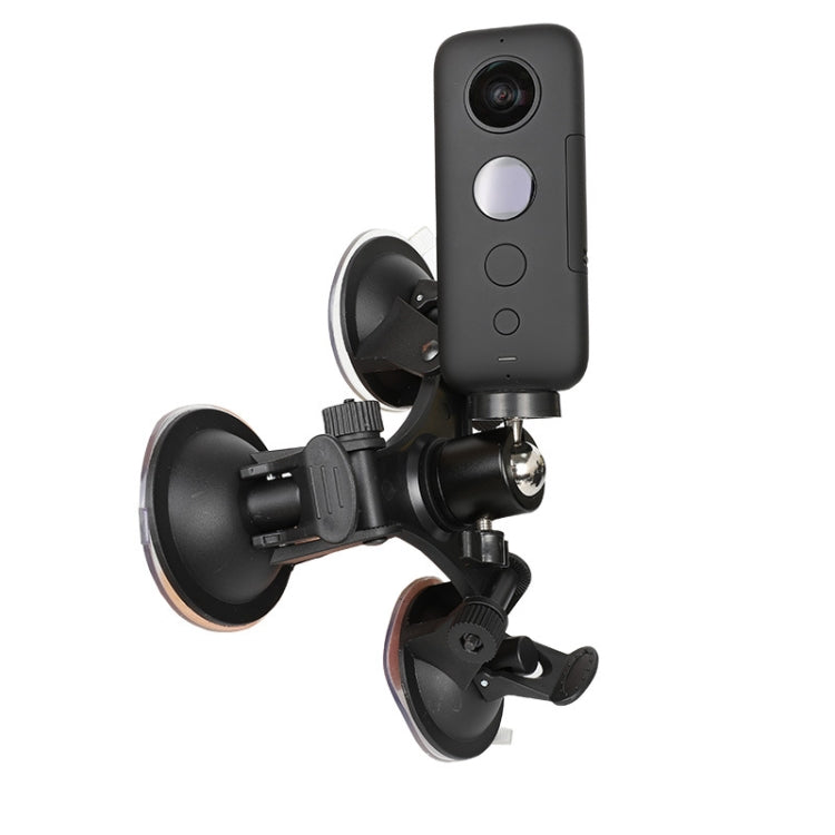 For Insta360 One X / One R Triangle Suction Cup Mount Holder with Ball-Head Tripod Adapter(3-Legs Sucker) - DJI & GoPro Accessories by buy2fix | Online Shopping UK | buy2fix