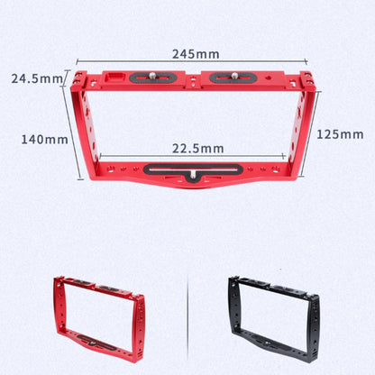 Diving Dual Handheld Grip Bracket Stabilizer Extension Phone Clamp Camera Rig Cage Underwater Case for GoPro HERO9 /8 /7, Colour: Red - Camera Accessories by buy2fix | Online Shopping UK | buy2fix