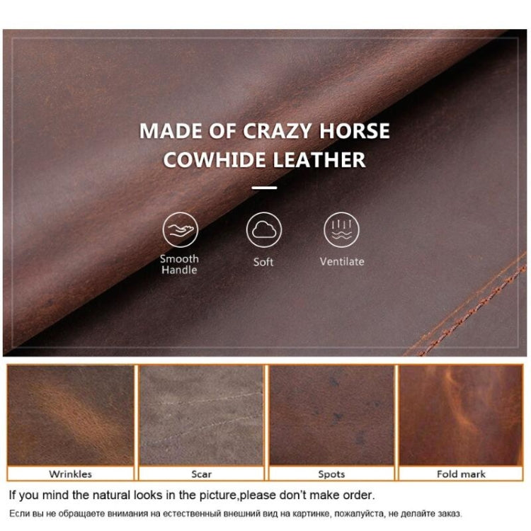 CONTACTS FAMILY CF2002 Retro Crazy Horse Texture Multifunctional Protective Cover  Leather Tablet Case for iPad Pro 12.9 2020 / 2021 / 2018(Coffee) - iPad Pro 12.9 (2020) Cases by CONTACTS FAMILY | Online Shopping UK | buy2fix