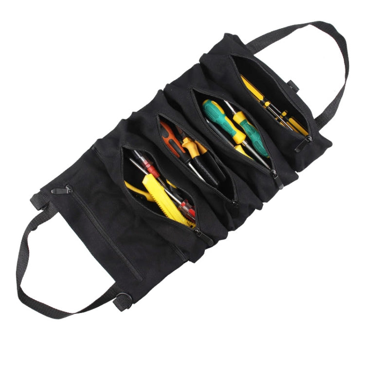 Car Canvas Tool Hanging Bag Electrician Package Car Tool Bag(Black) - Storage Bags & Boxes by buy2fix | Online Shopping UK | buy2fix