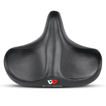 WEST BIKING Bicycle Riding Big Butt Comfortable Saddle(Black Groove) - Bicycle Saddle by WEST BIKING | Online Shopping UK | buy2fix