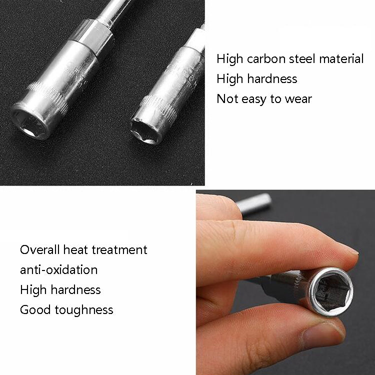 4 PCS T-Wrench Car Assembly Repair Sleeve Wrench Hexagon Lengthening Socket, Specification: 16mm - In Car by buy2fix | Online Shopping UK | buy2fix