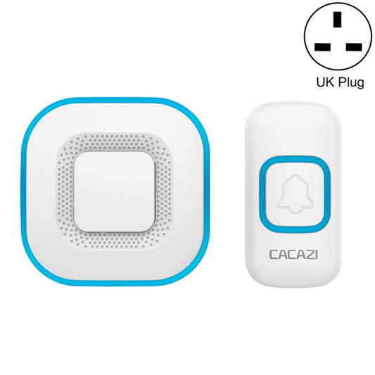 CACAZI V028F Wireless Music Doorbell without Battery, Plug:UK Plug(White) - Security by CACAZI | Online Shopping UK | buy2fix