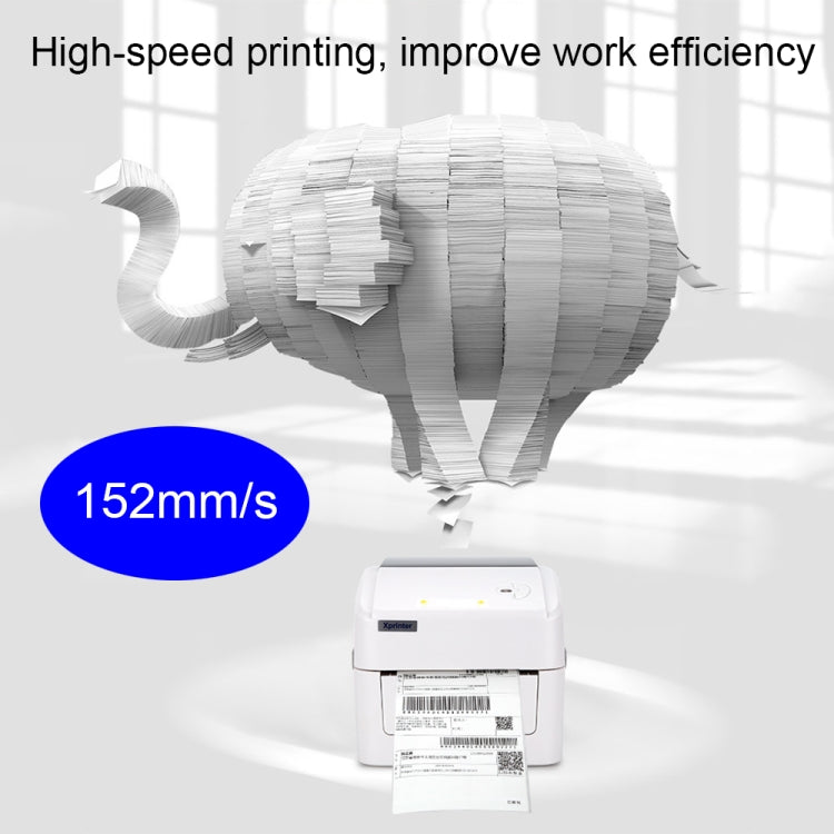 Xprinter XP-420B 108mm Express Order Printer Thermal Label Printer, Style:USB+WIFI(UK Plug) - Consumer Electronics by Xprinter | Online Shopping UK | buy2fix