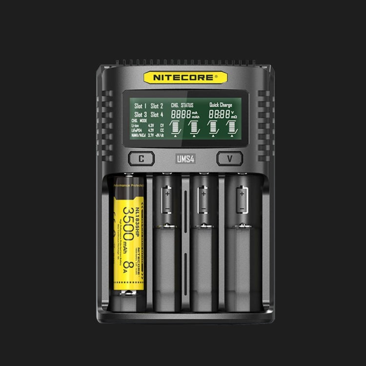 NITECORE Fast Lithium Battery Charger, Model: UMS4 - Consumer Electronics by buy2fix | Online Shopping UK | buy2fix