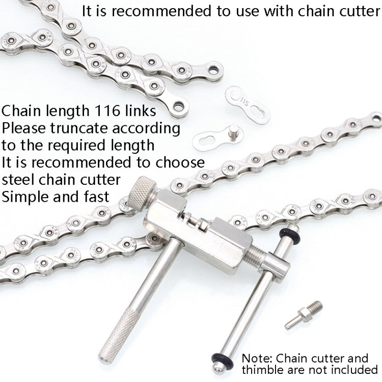 Mountain Road Bike Chain Electroplating Chain, Specification: 11 Speed - Outdoor & Sports by buy2fix | Online Shopping UK | buy2fix